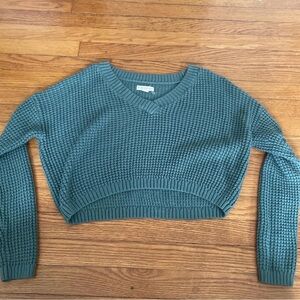 Aeropostale Teal V-Neck Sweater